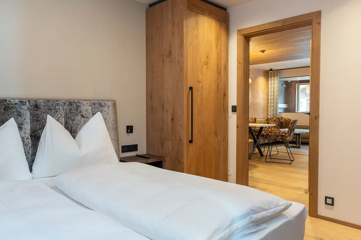 [Translate to EN:] Doppelzimmer Tuxerhof Private Homes