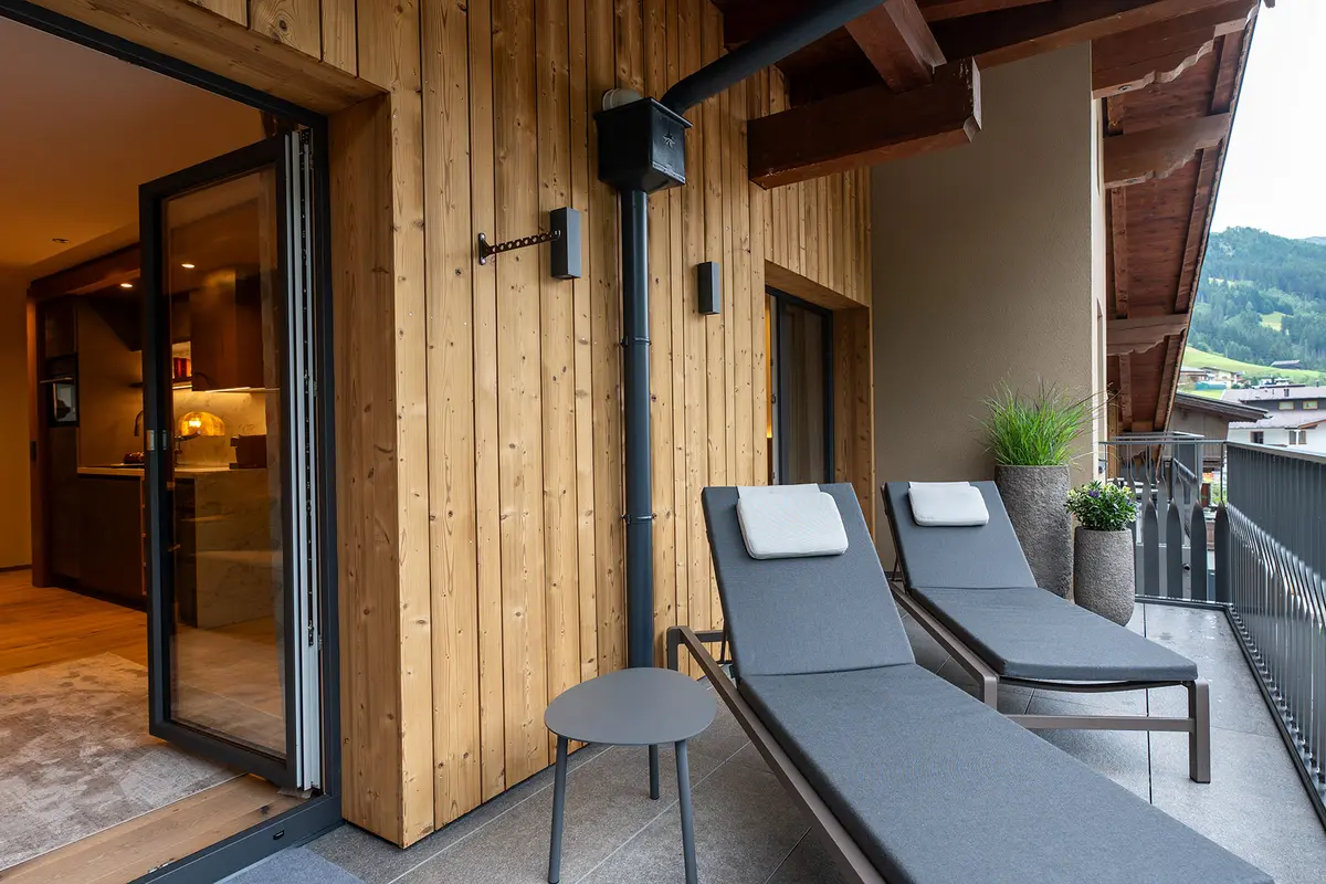 [Translate to EN:] Terrasse Tuxerhof Private Homes